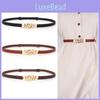 Summer Dress Accessory Pu Leather Belt With Adjustable Pin Buckle For Daily Wear