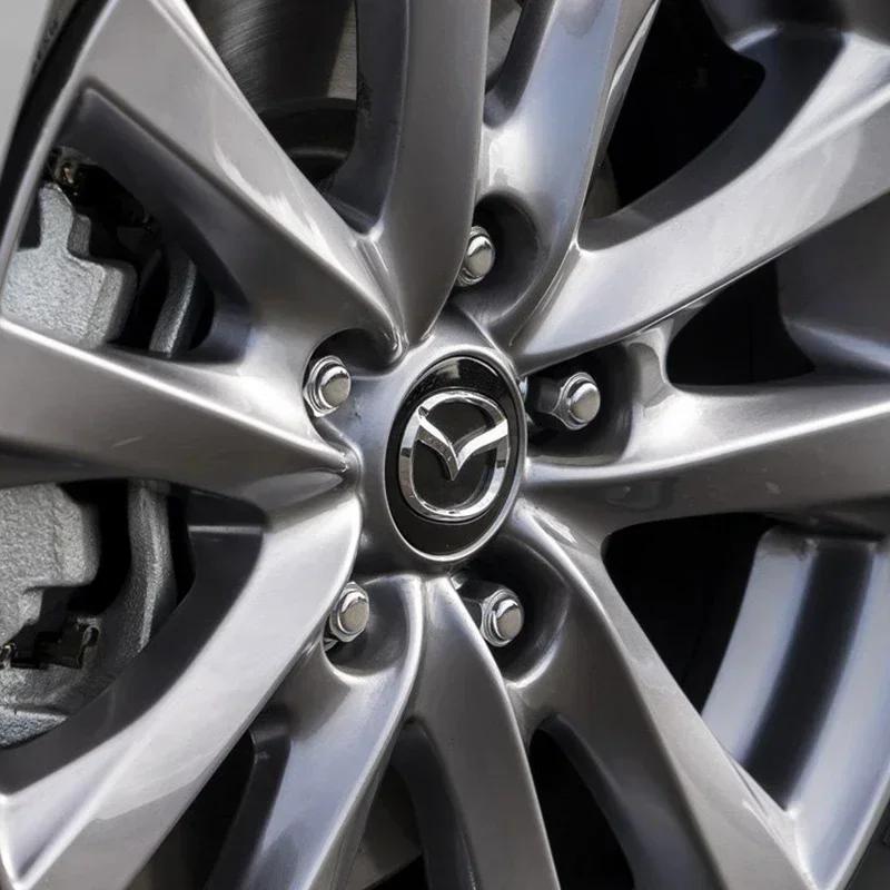 4 шт. 56 мм Центральный колпачок колеса Логотип Заглушка ступицы Значок Эмблема Для Mazda 6 3 CX5 2 CX7 Demio Atenza Axela MX30 CX30 CX3 CX9 MX5 RX8 RX7