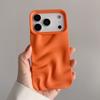 Простой Оранжевый Неправильный Волнистый Чехол Для Телефона Для Для Iphone 17 Pro Max Air 16 1 14 13 12 11 Мягкая Матовая Задняя Крышка из ТПУ