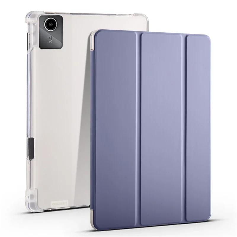 Tablet Cover for Lenovo Xiaoxin Pad 2024 Tab M11 TB-330FU TB-331FC with Pencil Holder Soft Back Funda Lenovo Tab M11 Wake/Sleep Leather Case