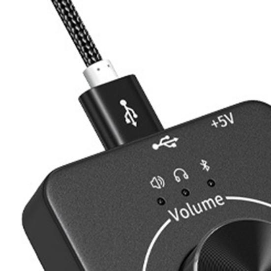 USB ПК Громкость Компьютер Внешний Регулятор Громкости Ручка Адаптер Совместимый с Bluetooth Аудио Передатчик Внешний