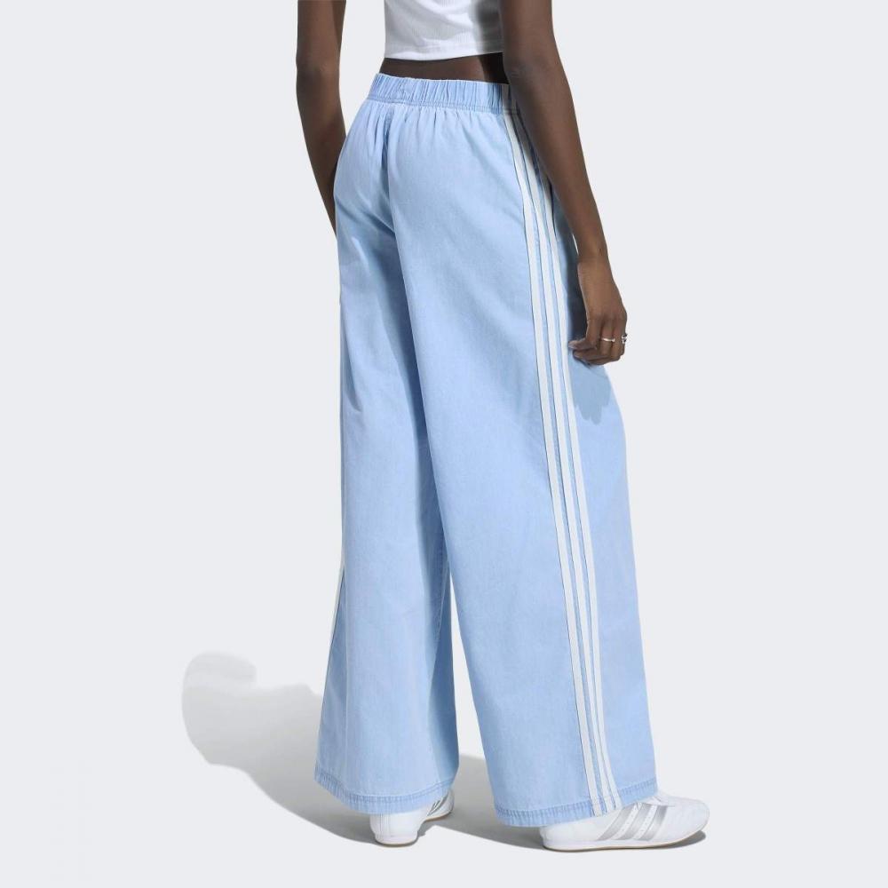 adidas Женские летние джинсовые брюки клеш с блеском