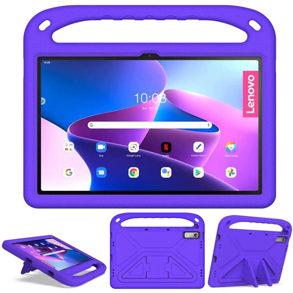 Kids Safe EVA Stand Case for Lenovo Tab M8 4rd Gen M9 TB-300FU Shockproof Cover for Tab P11 Gen 2 TB-350FU M10 3rd Gen TB-328FU