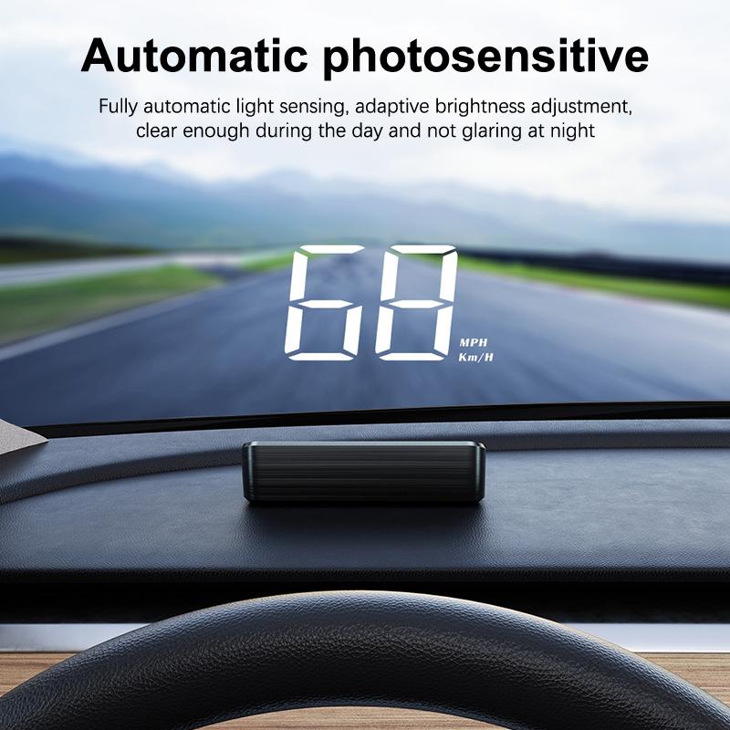 Автомобильный спидометр Hud Gps Head Up Display Цифровой измеритель скорости Проектор на лобовое стекло Для транспортных средств Грузовиков Авто Электроника Аксессуары