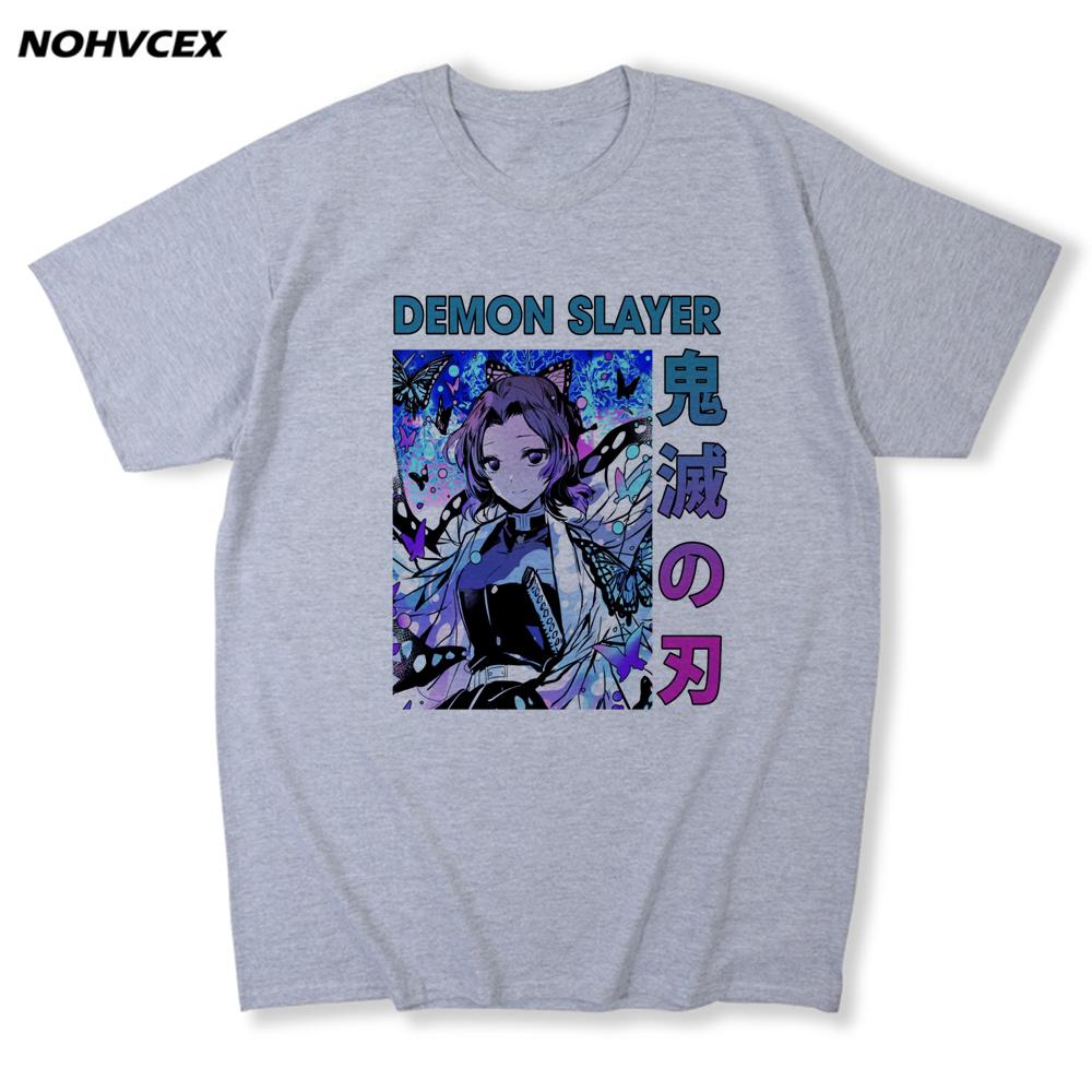 Nezuko Men Cotton T Shirt Demon Slayer Kimetsu No Yaiba Kamado Tanjirou Anime Manga Tees