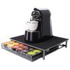 NASSIA Dolce Gusto Capsule Holder, Storage Rack, Drawer Type, Holds 36 Capsules (Black)