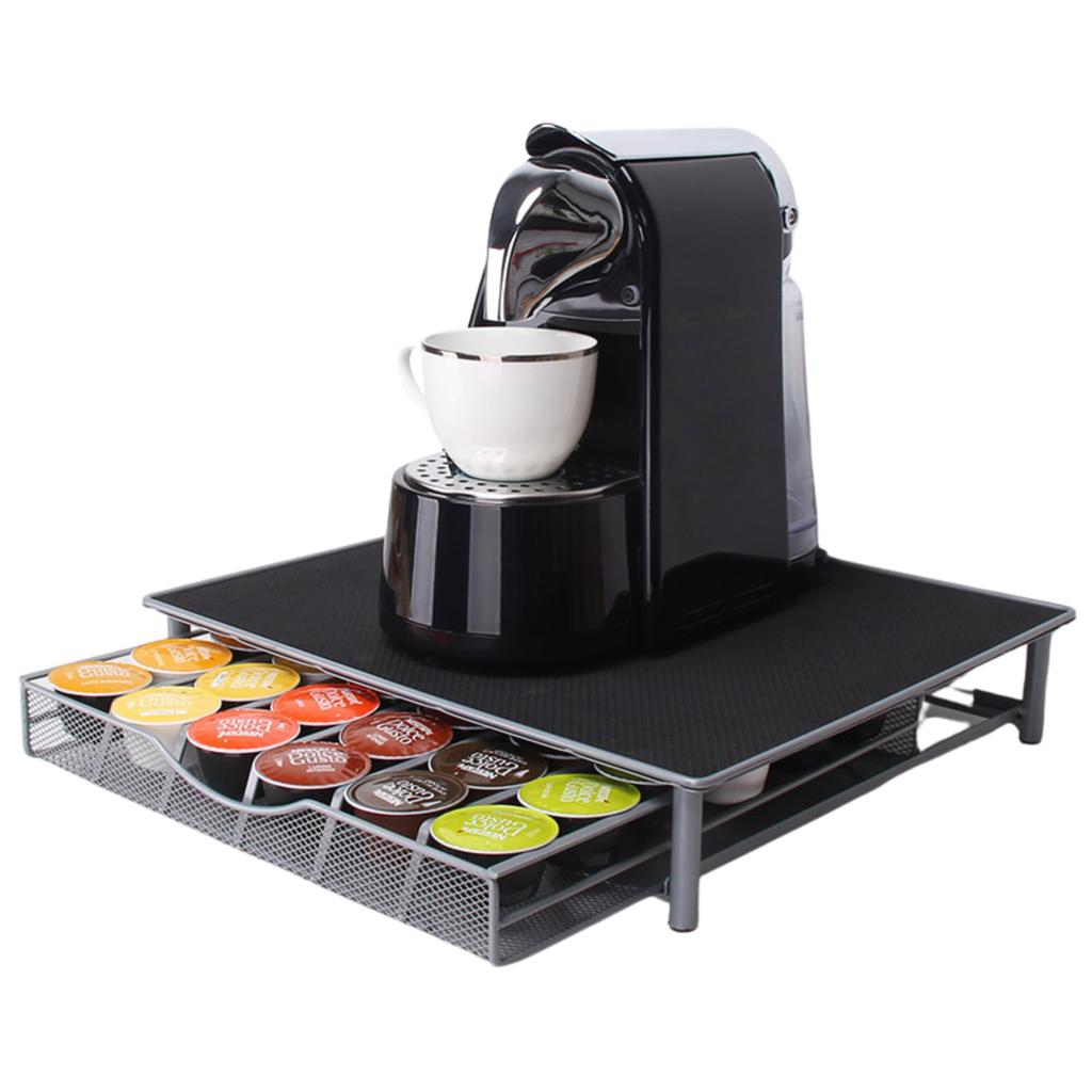 NASSIA Dolce Gusto Capsule Holder, Storage Rack, Drawer Type, Holds 36 Capsules (Black)