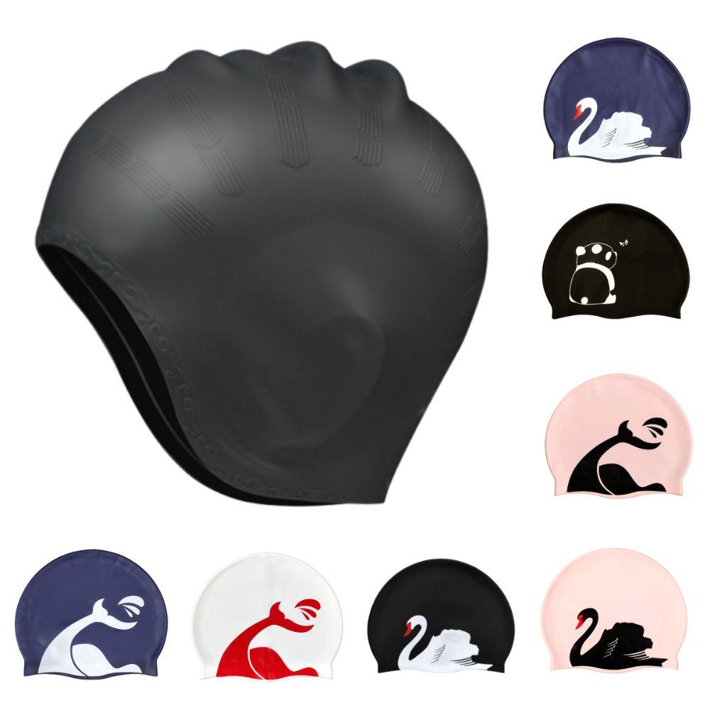 Plus Size Swimming Cap Anti Slip Diving Hat Pool Accessories Bathing Caps Adult Swimming