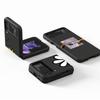 Чехол-сердце с цветами для Samsung Galaxy Z Flip 3 4 5G Черный Жесткий ПК Корпус телефона Z flip4 Роскошный Чехол-ракушка