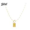 Faith Symbol Necklace Women Cross Pendant 16" Paperclip Chain Trendy