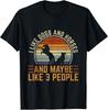 Retro I Like Dogs And Horses And Maybe Like 3 People Gift Unisex T-Shirt