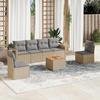 VidaXL Garden Lounge Set with Cushions 7 Pcs, Patio Sofas, Patio Furniture Set, Outdoor Furniture, Mix 3256843