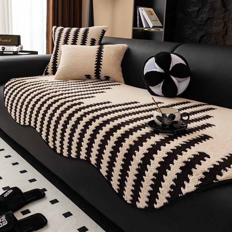 Special-Shaped Sofa Cushion Is Simple And Universal In All Seasons  New Sofa Seat Cushion Non-Slip Straight Row High-End Cover Cloth