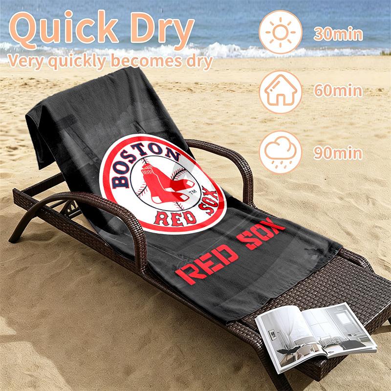 Boston Red Sox Beach towels also serve as bath towels summer essential a musthave for the outdoors the beach and the pool