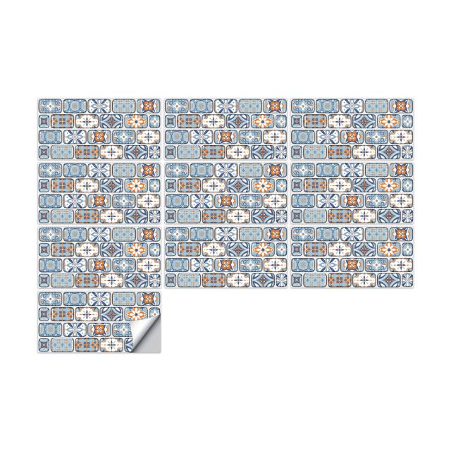 20x10 см современные водонепроницаемые 3D наклейки на плитку, виниловые самоклеящиеся наклейки на стену для дома, кухни, ванной комнаты, наклейки на пленку и палку, 10 листов