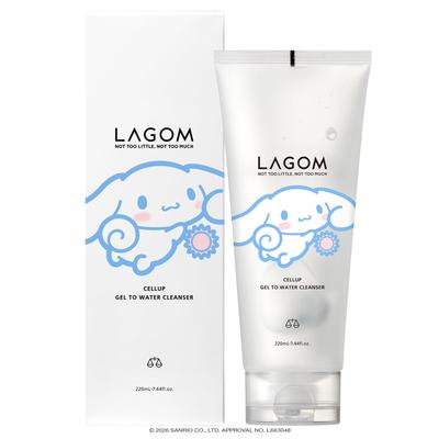 Гель-трансформер для умывания LAGOM (Дизайн Cinnamoroll, ограниченная серия) Утреннее средство для умывания лица, 220 мл, Оригинальный японский продукт