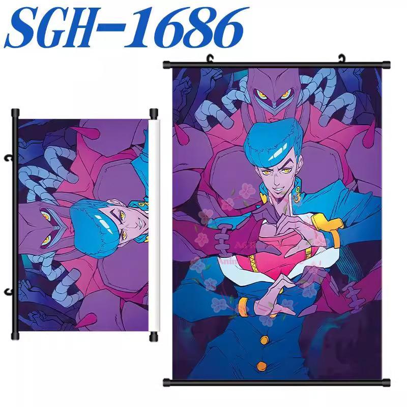 Jojo'S Bizarre Adventure Poster Scroll Painting Peripheral Hanging Painting Bedside Living Room Background Wall Cloth Painting