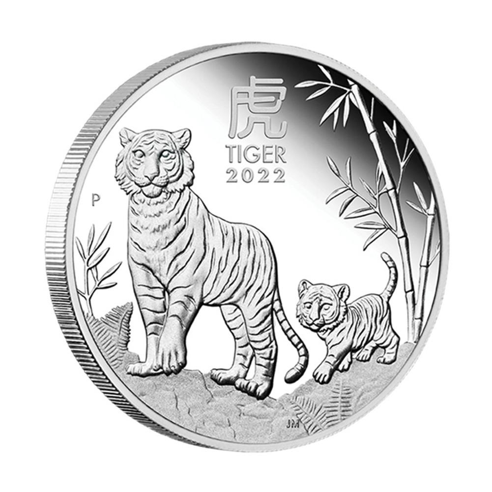 Metal 2022 Year Zodiac Animal Commemorative Coin Fine Carvings Clear Texture Portable Multi-purpose Commemorative Craft Home Decor