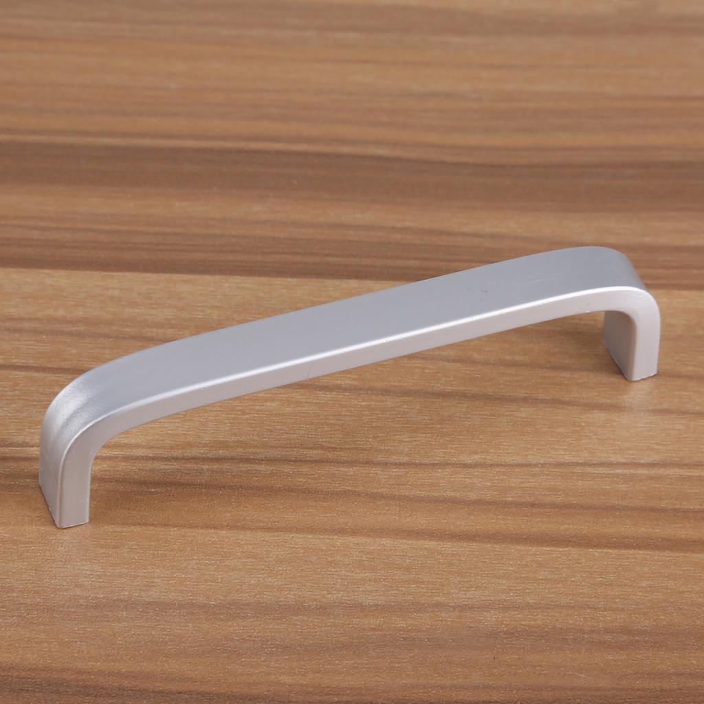 Aluminum Alloy Door Handles Matte Surface Hardware for Kitchen Cabinet Furniture 96mm Solid