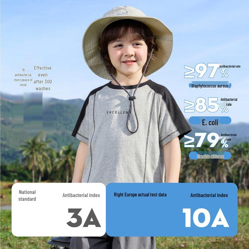 RightEuro Boys' Pure Cotton Short-Sleeve T-Shirt