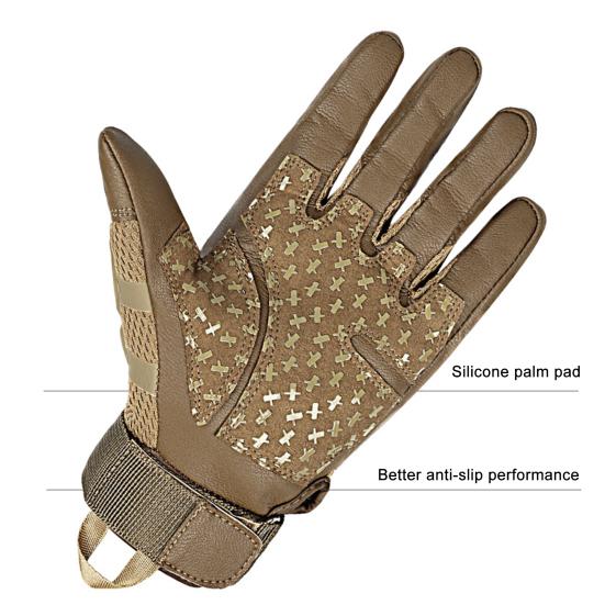 1 пара тактических перчаток с полными пальцами, дышащие, противоскользящие, с сенсорным экраном, для активного отдыха, кемпинга, страйкбола, мотоцикла, альпинизма, велоспорта, охоты, мужские перчатки.