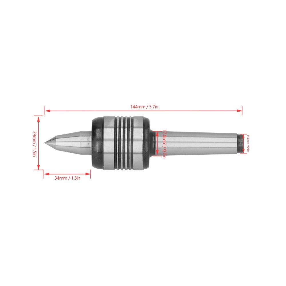 0.0002 Inch Precision Live Center Triple Bearing Tailstock Center Lathe Turning Tool