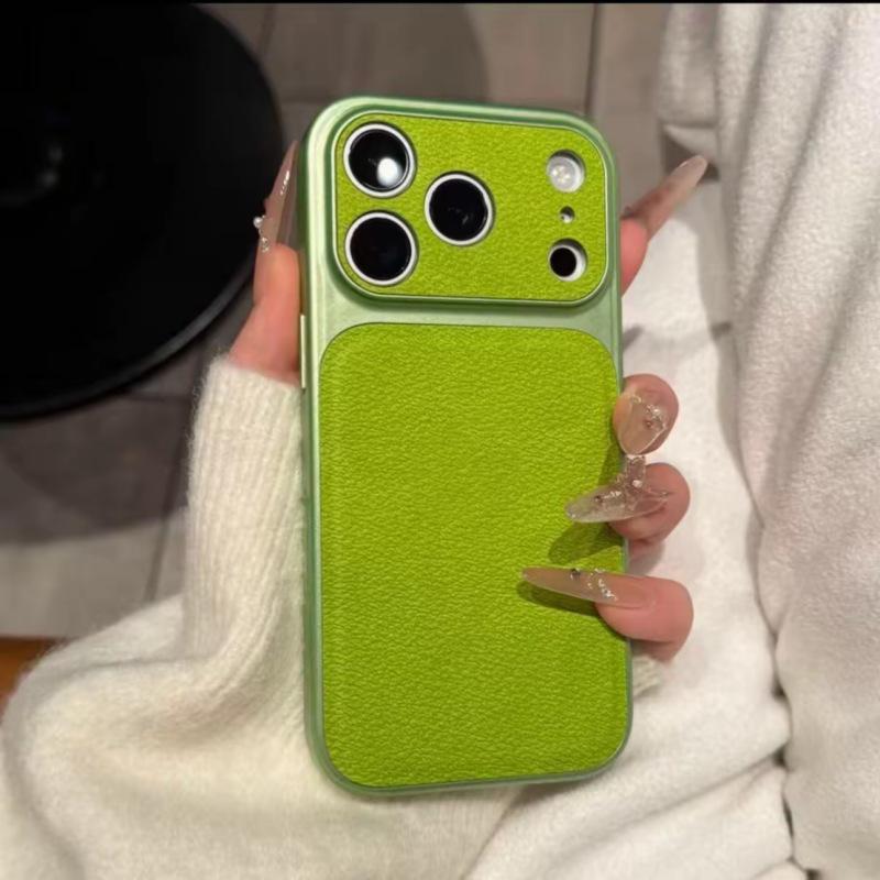 Autumn/Winter Lychee Texture Phone Case for iPhone 17 Pro Max, 16, and 15