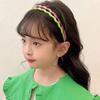 Thin Headband Non Slip Candygirl HeadBands for Girl Wavy HeadBand for Kid Candy Color Headband Plastic Hair Hoop