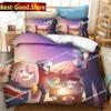 Новый 3D Аниме Набор постельного белья Yuru Camp Пододеяльник Полный Queen King Размер Наволочка Печатный Комплект постельного белья Взрослый Детская Спальня Односпальный Twin