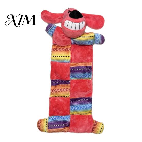 Anxiety Relief for Dogs Interactive Plush Dog Toy, Squeaky Chew Muscle Pet Chewing Toys Design, Stuffed Animal Toy Aggressive Chewers Durable