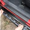 Для Toyota Tacoma 2016-2022 Нержавеющая сталь Черный автомобильный порог Защитная пластина Накладка Наклейки автомобиля