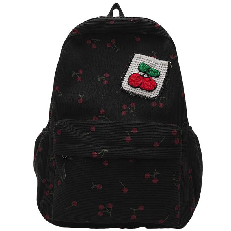 Большая вместимость школьного рюкзака с фруктовым узором