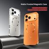 Трендовый Новый Матовый Магнитный Чехол с Морозным Покрытием Для iPhone 15 16 Pro Max 17 Air Полностью Закрывающий Металлический Каркас Премиум Чехол Новое Поступление 2026