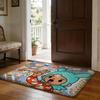 Toca LLife World Game Floor Mat Soft Flannel Absorbent Mat Non-Slip Rug Home Bedroom Bathroom