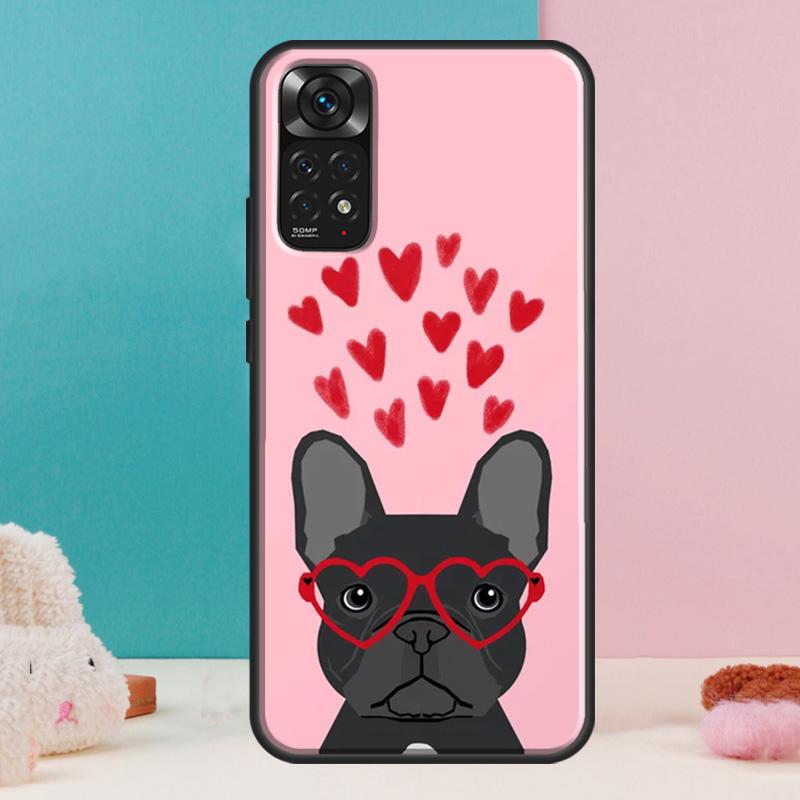 Милый чехол с французским бульдогом для Xiaomi Redmi Note 14 13 Pro 12 11 9 10 9S 10S 11S 12S Redmi 14C 13C 10C 12C