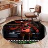 Five Nights at Freddy's Pattern Round Rug, Indoor/Outdoor Mat, for Picnic, Gameroom, Bedroom, Office, Living Room, Home Decor Carpet, Birthday Gift