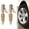 2Pcs Flow Tire Quick Nozzle Car 1/4 NPT Closed Flow Tire Chuck Thread Tire Air Nozzle 1/4 Inch Car Tire Inflator Valve Connector