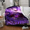 Customiz Name Personality Genshin Impact Balzebub Blanket Soft &Warm Sofa Office Bed Travel Lunch Break Blanket, Gift Suitable All Seasons