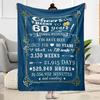 1pc Happy 60th Birthday Celebration blanket Soft and Warm for Sofa Office Camping Travel Livingroom Great Gift for Friends and Family Comfortable