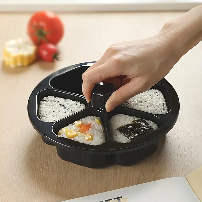 6 In 1 Triangle Rice Ball Sushi Lunch Box Japanese Sushi Mold for Making Seaweed Rice Roll Making Tool Mold