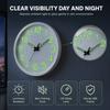 Plastic Frame Wall Mounted Clock 30cm Diameter Non-Ticking Clock Luminous Wall Clock  For Bedroom