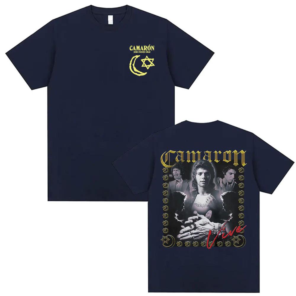 Rock Camaron De La Isla Album Tour Merch T Shirt Mens Clothing Harajuku Vintage Summer T Shirts High Quality Oversized Tshirts