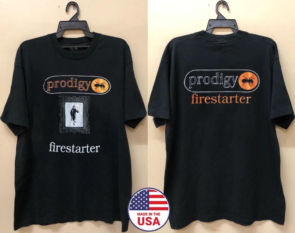 The Prodigy Band Firestarter Double Sided T Shirt Full Size S-5XL