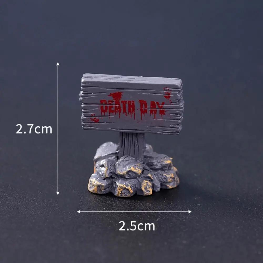 Различные стили Мультяшные Хэллоуинские Маленькие Украшения DIY Мини-Украшения для Кладбища Смоляное Ремесло Смоляные Фестивальные Украшения Настольные