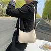 New Women's Fashion Handbags Retro Solid Color PU Leather Shoulder Underarm Bag Casual Women Handbags Trend