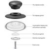 1/2Pcs Pot Lid Knob  Universal Replacement Pan Lid Cover Knobs Glass Lib Cover Knob Cap for Kitchen Saucepan Cookware Handgrip