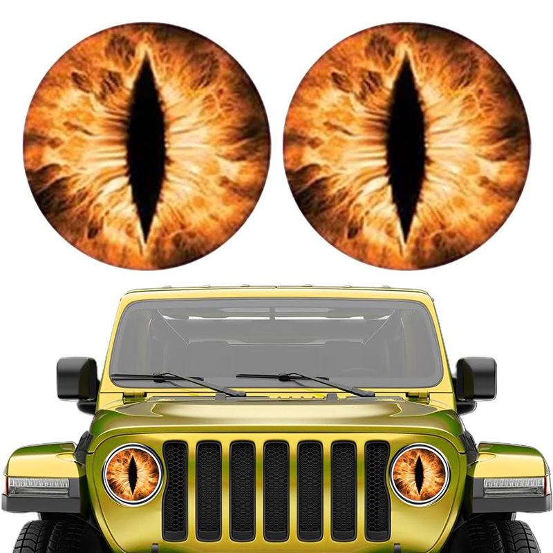 Наклейки на фары Beast Eye Wrangler - Прозрачные наклейки на автомобиль