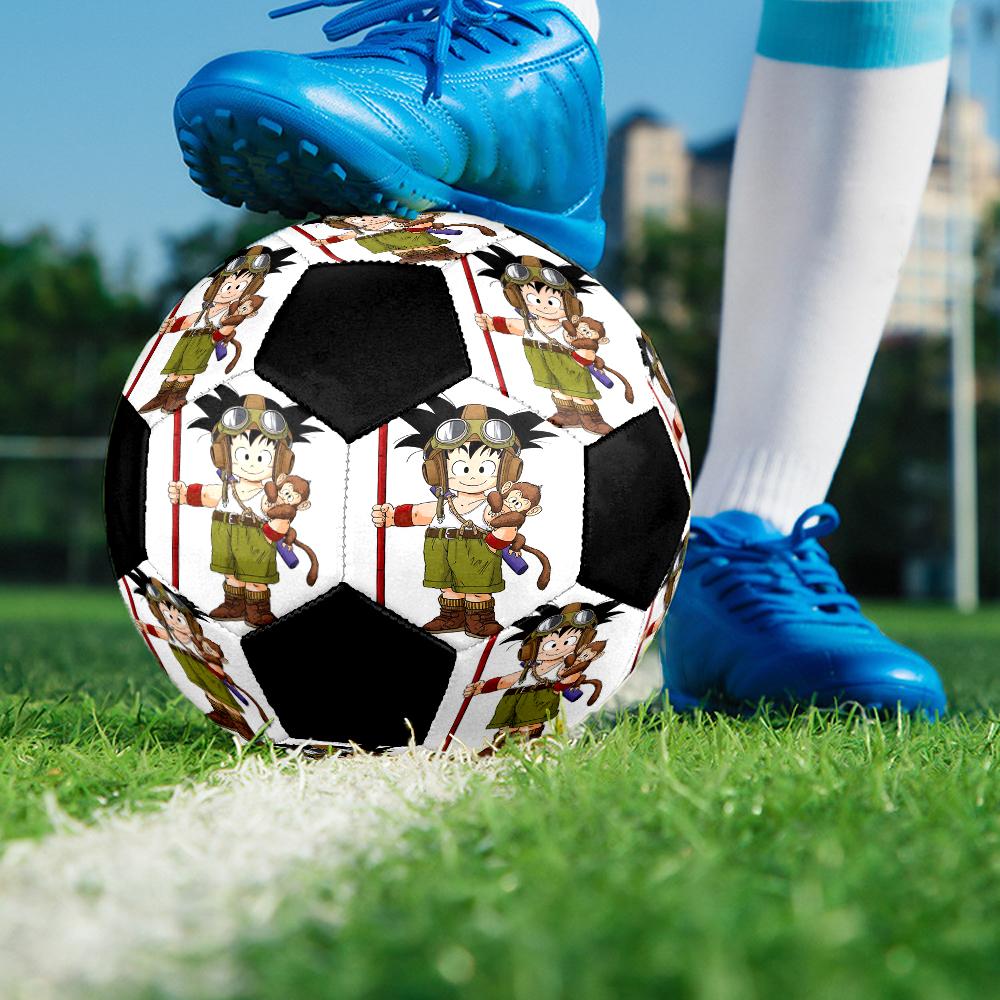 DRAGON BALL Indoor Soccer Ball Colorful Machine Stitched PVC Size 5 Team Training Competition Ready Durable High-Bounce Cool Sports Gift