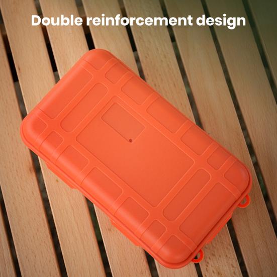 Водонепроницаемый герметичный противоударный ящик для хранения на открытом воздухе, большая емкость, компактный размер, портативный контейнер для выживания, коробка для переноски