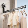 Wall-Mounted Folding Suction Cup Clothes Drying Rack